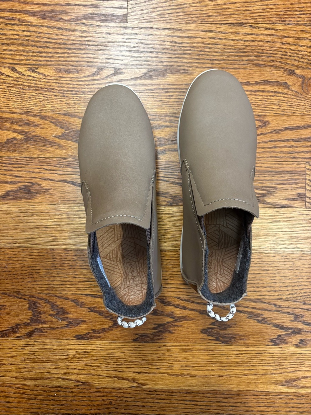 OluKai Women's Slip-On Ankle Booties in Brown